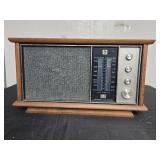 Vintage RCA Wooden Radio with Dual Speakers