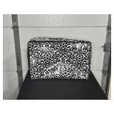 Lot of 3 Black and White Patterned Storage Bags