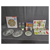 Assorted Holiday Decor and Tableware Lot