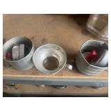 old cookie cutters and baking items