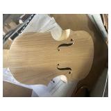 start to a hand made Violin with parts and instructions