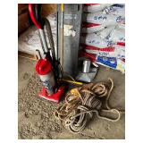 Rope    vacuum  broom   misc