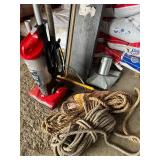 Rope    vacuum  broom   misc