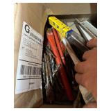 Box of Drill Bits  punches & chisels