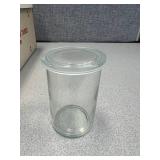 12 - Jars With Glass Tops, 4 Inches Tall