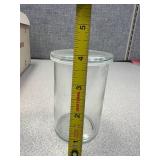 12 - Jars With Glass Tops, 4 Inches Tall