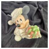 Lot Of Two Disney Lenox Figures Christmas With Mickey And Minnie