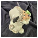 Lot Of Two Disney Lenox Figures Christmas With Mickey And Minnie