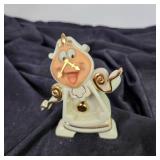 Lot Of Two Disney Lenox Figures Cogsworth Right On Time And Mrs. Potts & Chip