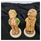 Lot Of Two Hummel Figurines #848 Steadfast #848 Too Shy To Sing 4" Tall