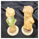 Lot Of Two Hummel Figurines #848 Steadfast #848 Too Shy To Sing 4" Tall