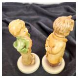 Lot Of Two Hummel Figurines #848 Steadfast #848 Too Shy To Sing 4" Tall