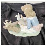 LLADRO Figurine Barnyard SeaSaw Retired 6025 Great Condition