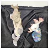 LLADRO Figurine 1410 Mermaid And 6859 Fish Great Condition