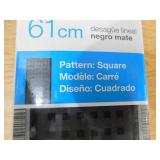 Designline 24 in. Stainless Steel Linear Shower Drain with Square Pattern Drain Cover in Matte Black