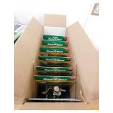 (7) Rain Bird 25PJDAC Riser-Mounted Brass Impact Sprinkler, Adjustable 20-41 ft.