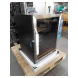 23 in. 110-Can 6-Bottle Stainless Steel Single Zone Wine and Beverage Refrigerator