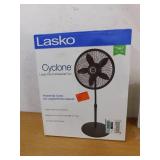Lasko 18 in. 3 Speed Oscillating Pedestal Fan with Adjustable Height, Easy Assembly, and Quiet Cooling for Any Room in Black