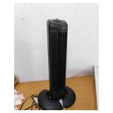 Hampton Bay 28 in. 3 Speed Oscillating Tower Fan in Black
