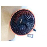 Commercial Electric 16 in. 3-Speed Drum Floor Fan in Orange High Velocity Turbo