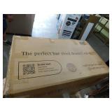 New Nathan James Gracie 24 in. Modern Counter Height Bar Stool with Back, Brushed Light Brown Wood Legs, Natural Flax/Brown