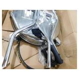 VEVOR 24" Pressure Washer Surface Cleaner w/ Handles & Wheels, Stainless Steel Concrete Cleaner 4000 Max PSI , 3/8"Connector & 1/4" Adapter Power Washer Floor Attachment,For Floor Driveway, Patio