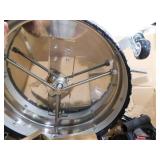 VEVOR 24" Pressure Washer Surface Cleaner w/ Handles & Wheels, Stainless Steel Concrete Cleaner 4000 Max PSI , 3/8"Connector & 1/4" Adapter Power Washer Floor Attachment,For Floor Driveway, Patio