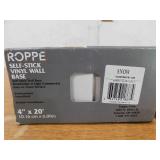 ROPPE Vinyl Self Stick Snow 4 in. x 0.080 in. x 20 ft. Wall Cove Base Coil