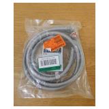 Everbilt 4 ft. Universal Stainless Steel Washing Machine Hose with Elbow (2-Pack)