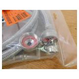 Everbilt 4 ft. Universal Stainless Steel Washing Machine Hose with Elbow (2-Pack)