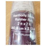 Home Decorators Collection Harmony Stone 2 ft. x 7 ft. Indoor Machine Washable Runner Rug