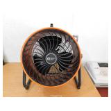 Commercial Electric 16 in. 3-Speed Drum Floor Fan in Orange High Velocity Turbo