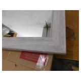 Glacier Bay 20 in. x 26 in. Recessed or Surface Mount Framed Medicine Cabinet in Gray with Mirror