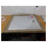 Glacier Bay 29 in. W x 33 in. H Rectangular PS Framed Wall Bathroom Vanity Mirror in Wood (Screws Not Included)