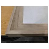 Glacier Bay 29 in. W x 33 in. H Rectangular PS Framed Wall Bathroom Vanity Mirror in Wood (Screws Not Included)