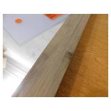 Glacier Bay 29 in. W x 33 in. H Rectangular PS Framed Wall Bathroom Vanity Mirror in Wood (Screws Not Included)