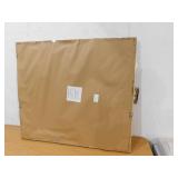 Glacier Bay 29 in. W x 33 in. H Rectangular PS Framed Wall Bathroom Vanity Mirror in Wood (Screws Not Included)