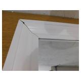 Glacier Bay 28.5 in. W x 40.5 in. H Rectangular Plastic Framed Wall Bathroom Vanity Mirror in White (Screws Not Included)