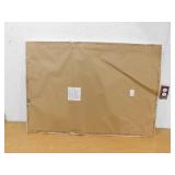 Glacier Bay 28.5 in. W x 40.5 in. H Rectangular Plastic Framed Wall Bathroom Vanity Mirror in White (Screws Not Included)