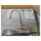 Glacier Bay Paulina Single-Handle Pull-Down Sprayer Kitchen Faucet with TurboSpray, FastMount and Soap Dispenser in Polished Chrome