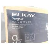 Elkay Pergola 33 in. Drop-in Double Bowl 20-Gauge Stainless Steel Kitchen Sink Only