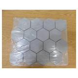 (4) MSI Cementino Hex 11.25 in. x 13.25 in. Matte Mesh Mounted Mosaic Porcelain Floor and Wall Tile (28 sq. ft)