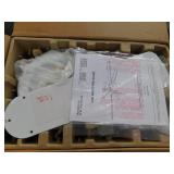 Hugger 52 in. LED Indoor White Ceiling Fan with Light Kit