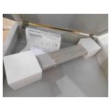 Glacier Bay 20 in. x 26 in. Recessed or Surface Mount Framed Medicine Cabinet in Gray with Mirror