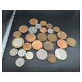 Twenty-Seven Mixed Date and Denomination United Kingdom Coins