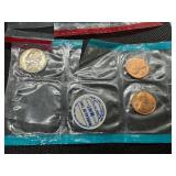 Three Uncirculated Coin 1776-1976 Set; 1974-D Eisenhower Dollar and Two Partial 1970 Proof Sets