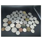 Fifty Mixed Date, Mint and Country Foreign Coins