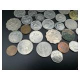 Fifty Mixed Date, Mint and Country Foreign Coins