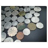 Fifty Mixed Date, Mint and Country Foreign Coins