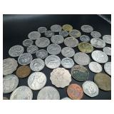 Fifty Mixed Date, Mint and Country Foreign Coins